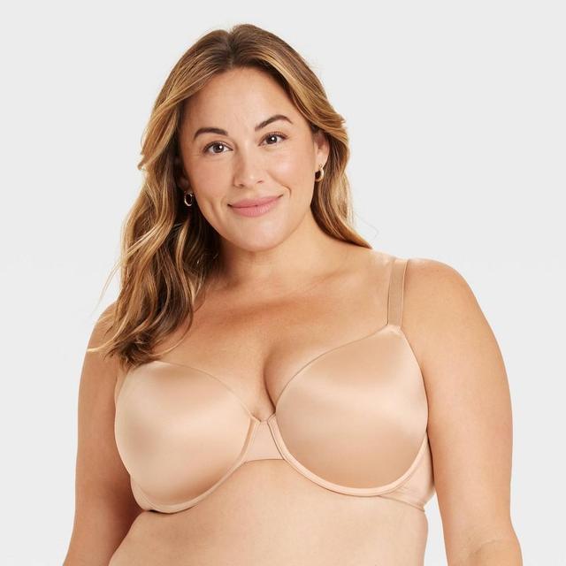 Womens Demi T-Shirt Push-Up Bra - Auden Pearl Tan 32D Product Image