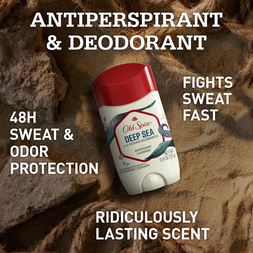 Old Spice Invisible Solid Antiperspirant Deodorant for Men - Deep Sea - Sea Mineral Scent - 2.6oz/2pk Product Image