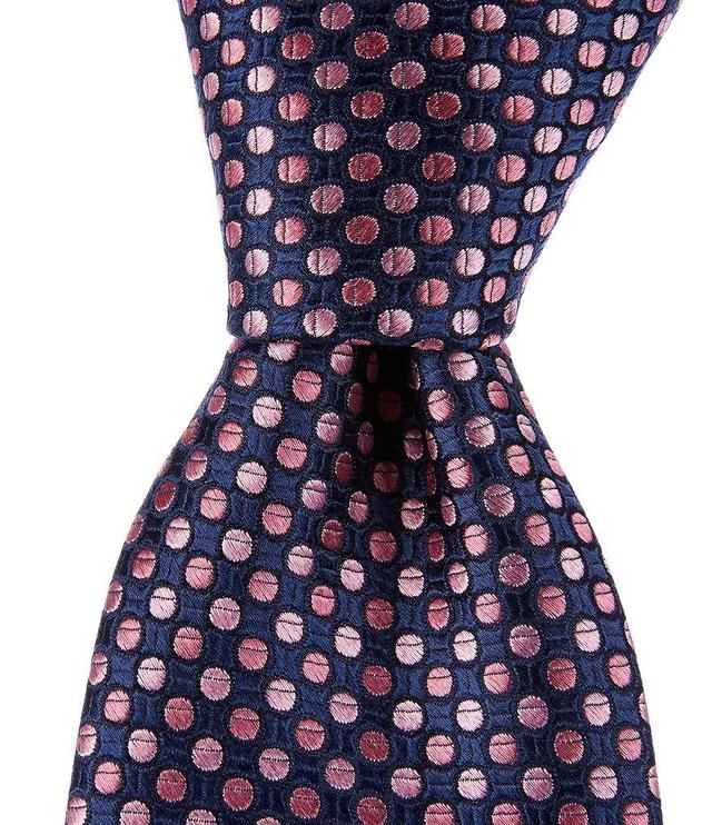 Hickey Freeman Floating Dot Printed 3#double; Silk Tie Product Image