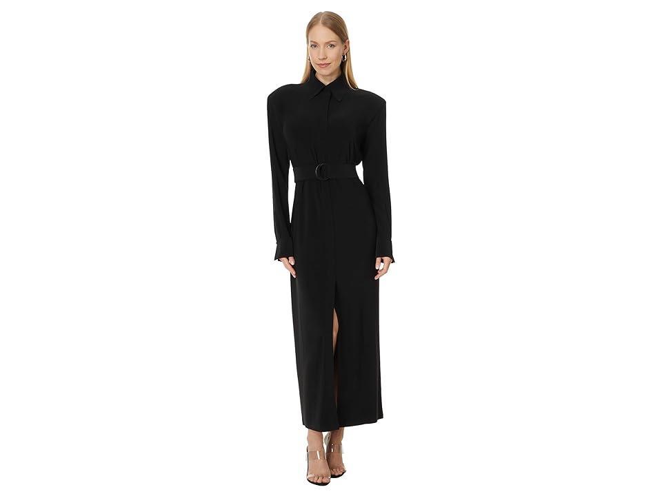 Norma Kamali Nk Shirt Dress Long W/ Shoulder Pads Women's Dress Product Image