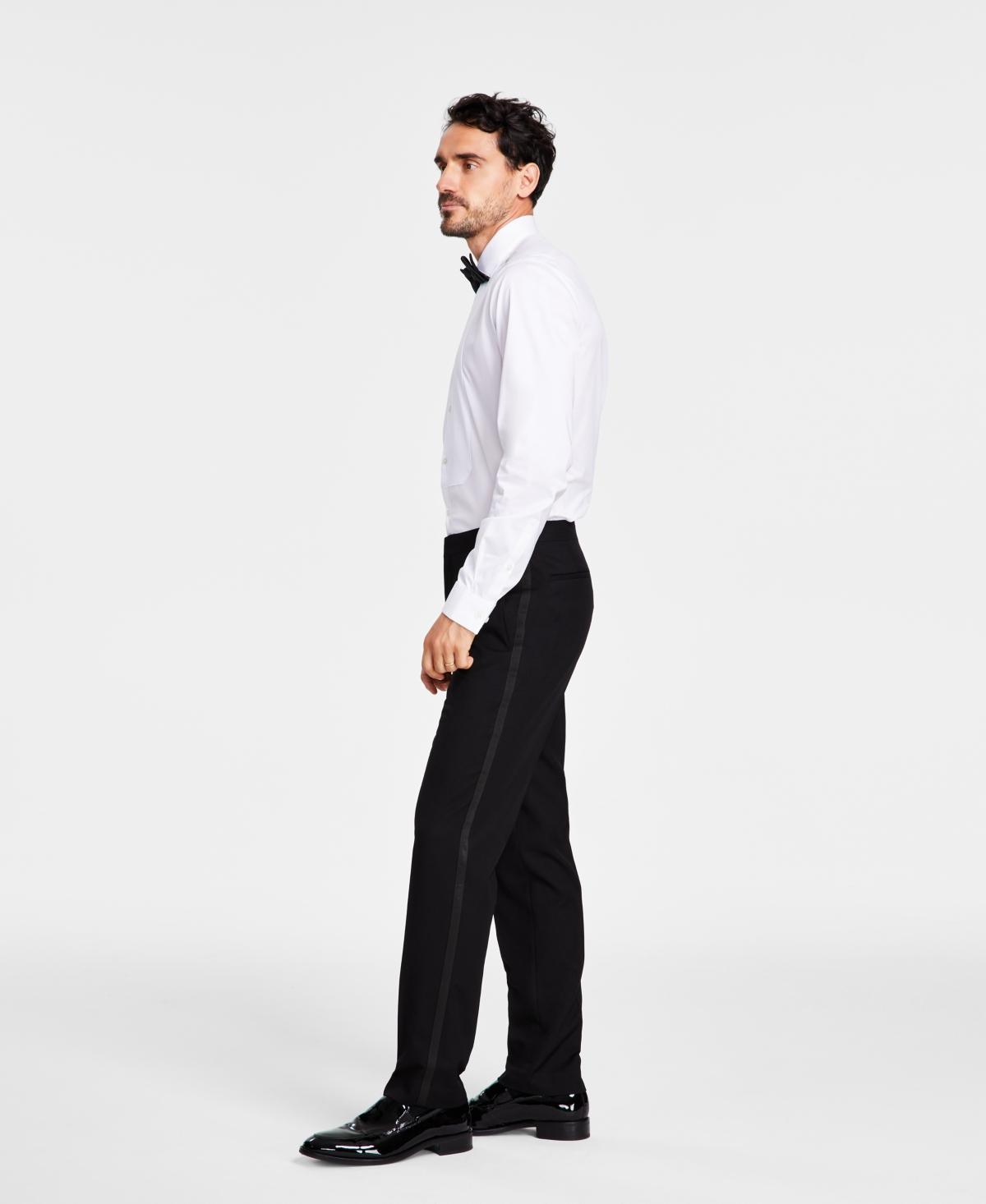 Alfani Mens Slim-Fit Stretch Black Tuxedo Pants, Created for Macys product image