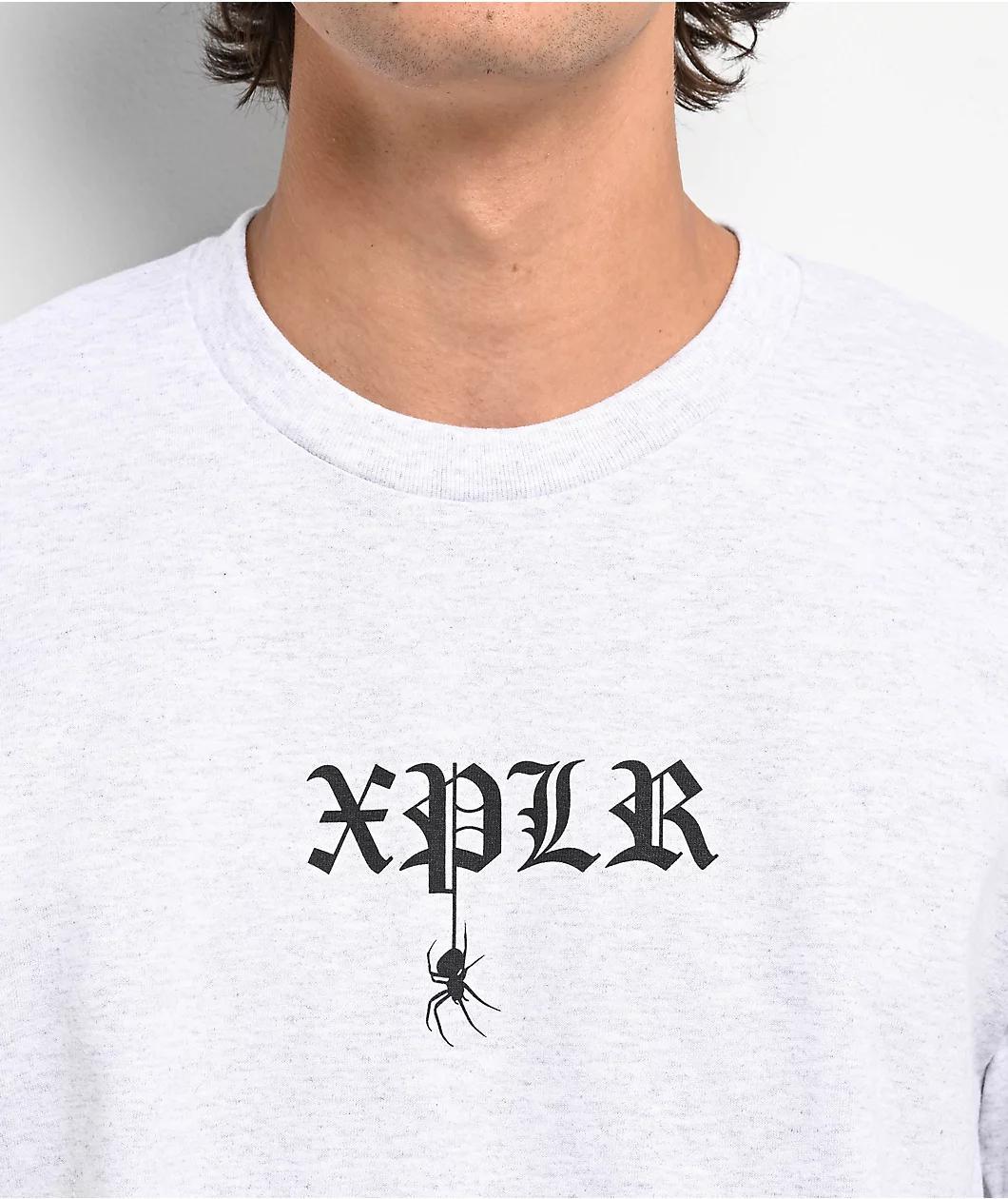 XPLR Spider Ash Grey T-Shirt Product Image