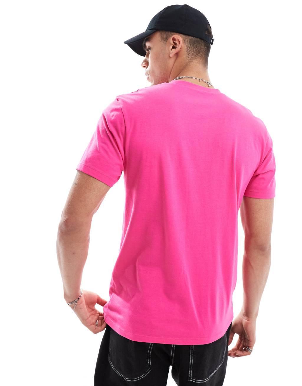 ASOS DESIGN essential crew neck t-shirt in pink Product Image