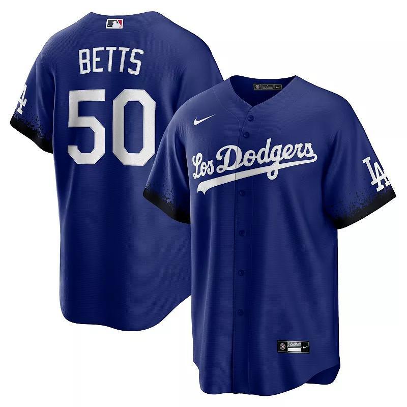 Nike Mens MLB Los Angeles Dodgers City Connect (Mookie Betts) Replica Baseball Jersey Product Image