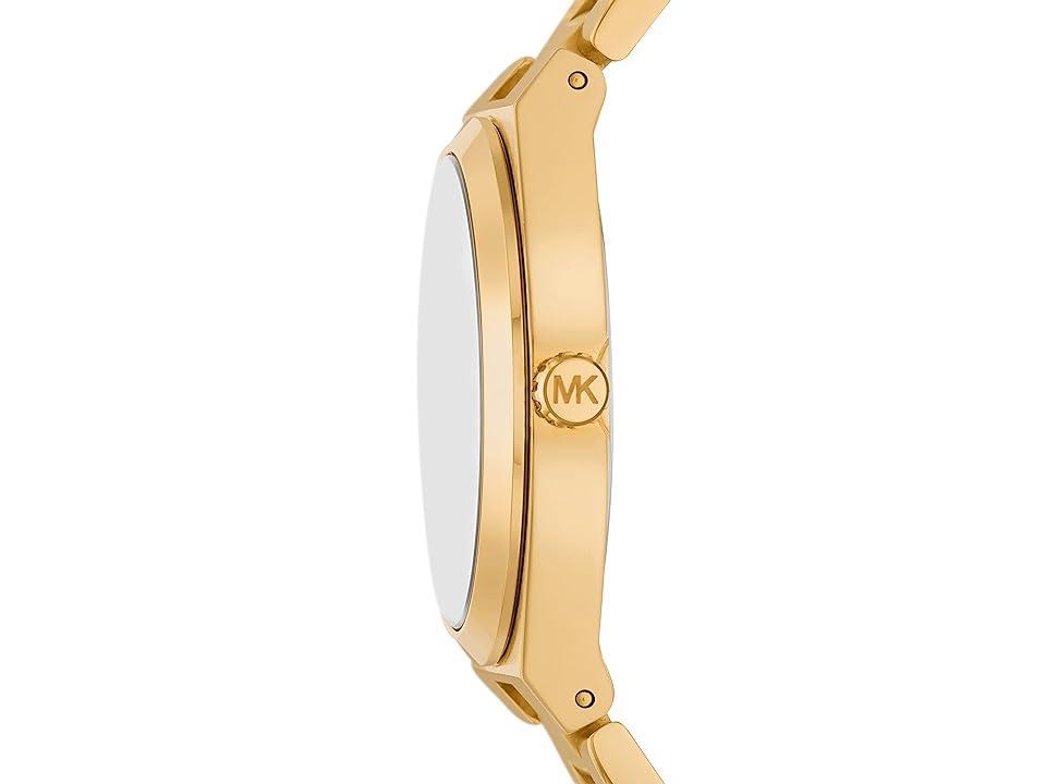 Michael Kors Womens Lennox Quartz Three-Hand Gold-Tone Stainless Steel Watch 37mm - Gold-Tone Product Image