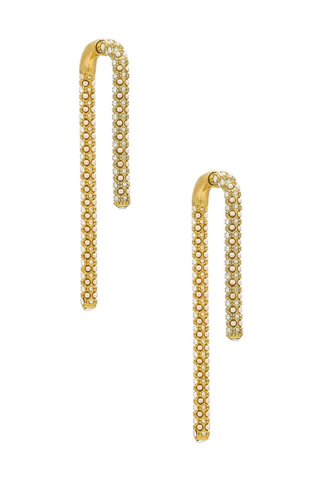 Demarson Pave Celeste Earrings Metallic Gold.. Product Image