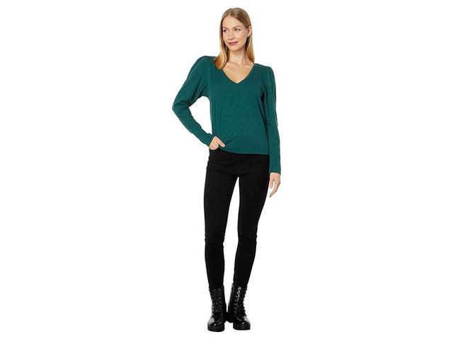 Lilla P Full Sleeve V-Neck (Mallard) Women's Clothing Product Image