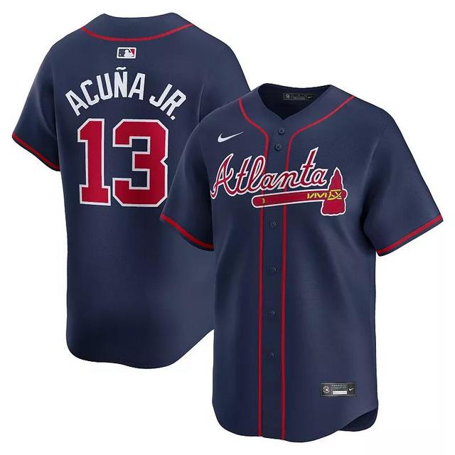 Mens Nike Ronald Acua Jr. Atlanta Braves Alternate Limited Player Jersey Blue Product Image