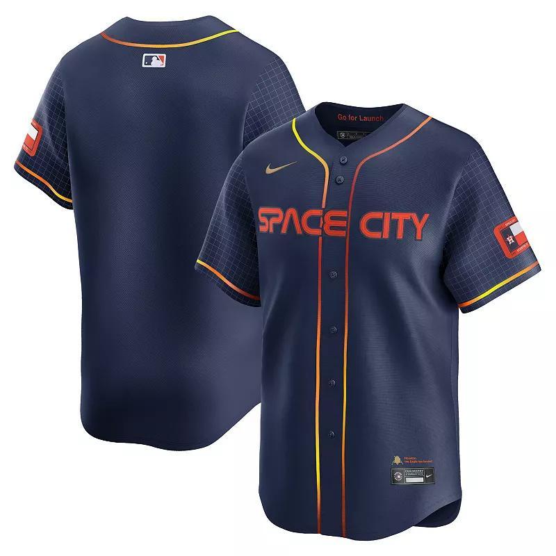 Mens Nike Houston Astros City Connect Limited Jersey Blue Product Image