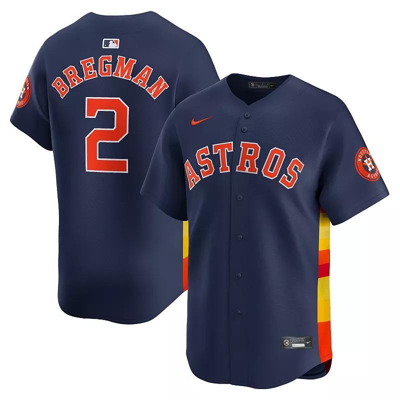 Mens Nike Alex Bregman Houston Astros Alternate Limited Player Jersey Blue Product Image