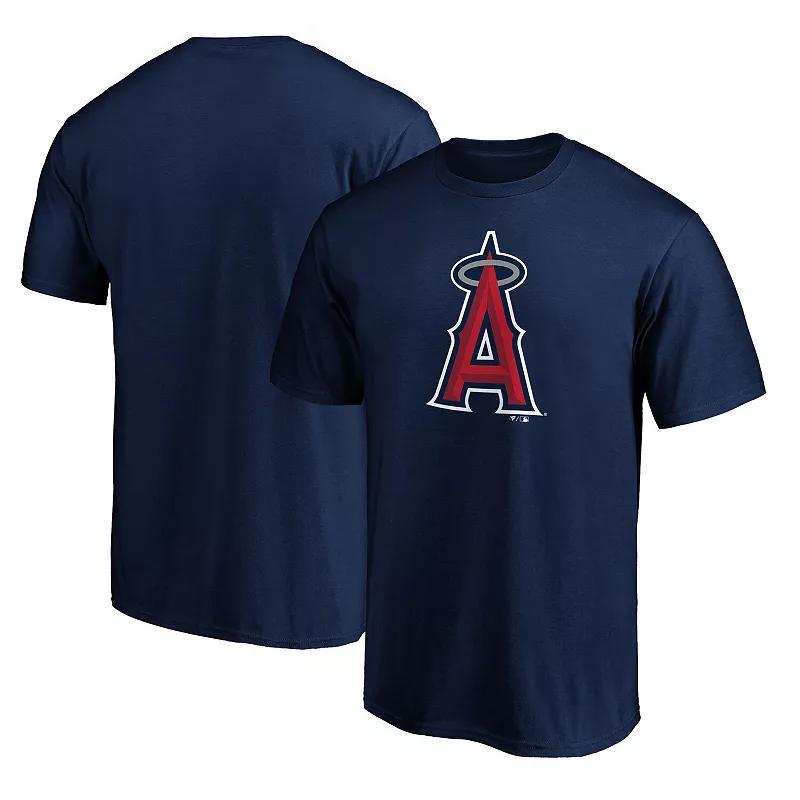 Mens Navy Los Angeles Angels Official Logo T-shirt Product Image