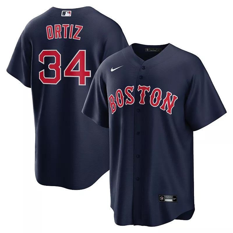 Mens Nike David Ortiz Navy Boston Red Sox Alternate Replica Player Jersey - Navy Product Image