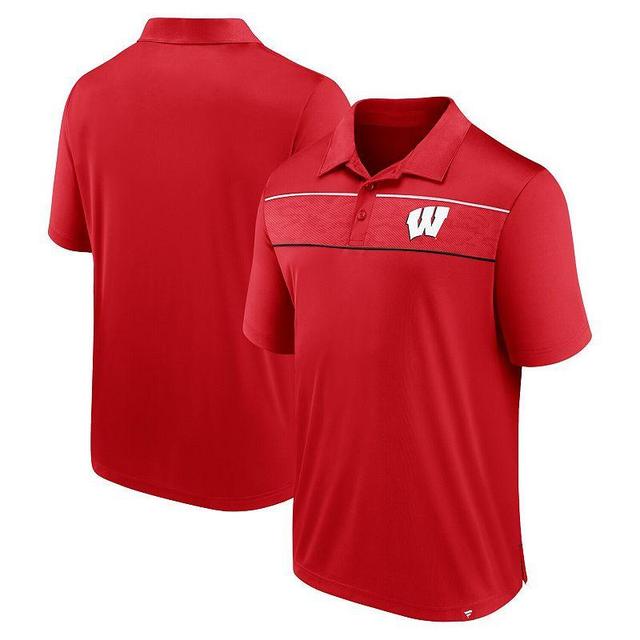 Mens Fanatics Branded Wisconsin Badgers Defender Polo Product Image