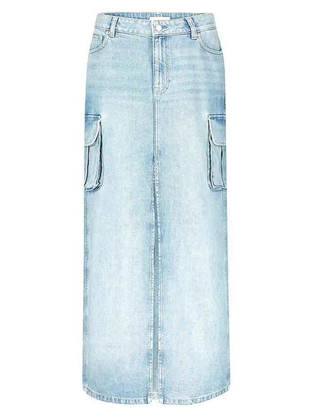 Womens Asra Denim Maxi Skirt Product Image