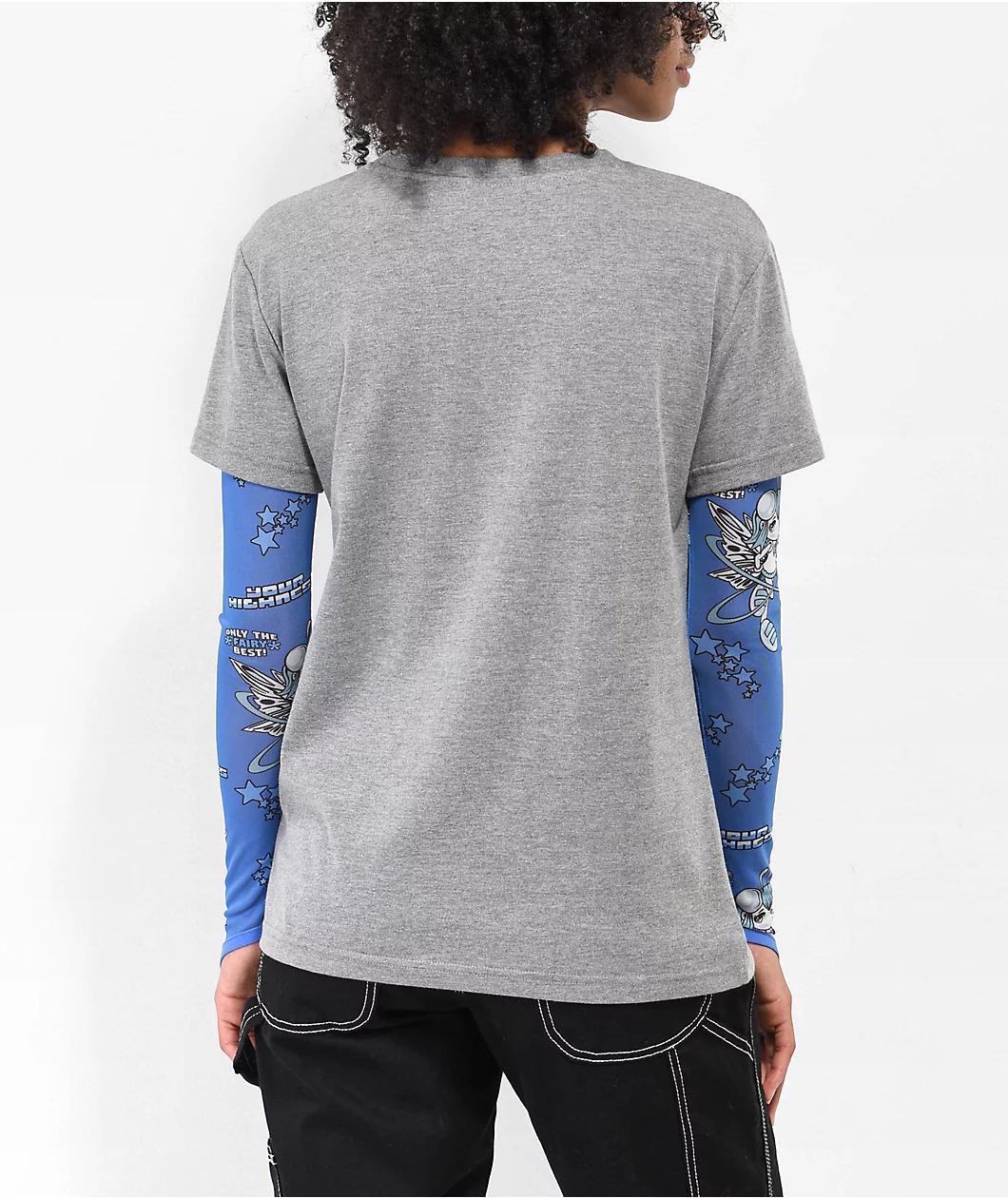 Your Highness Fairy Best Grey Layered Long Sleeve T-Shirt Product Image