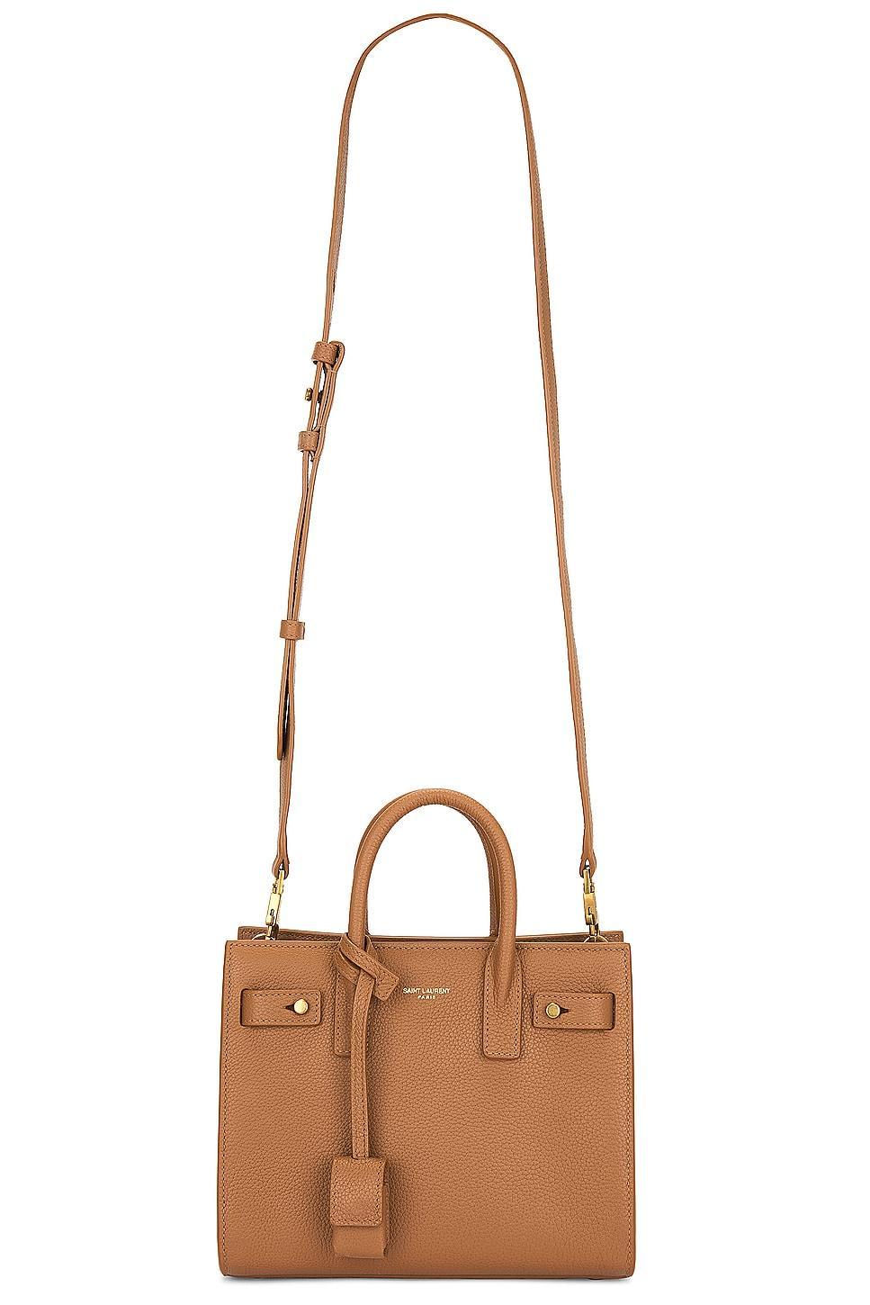 Saint Laurent Nano Supple Sac De Jour Bag in Cognac Product Image