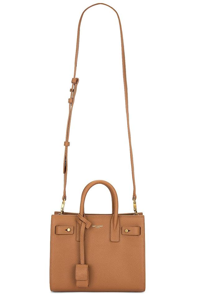 Saint Laurent Nano Supple Sac De Jour Bag in Cognac Product Image