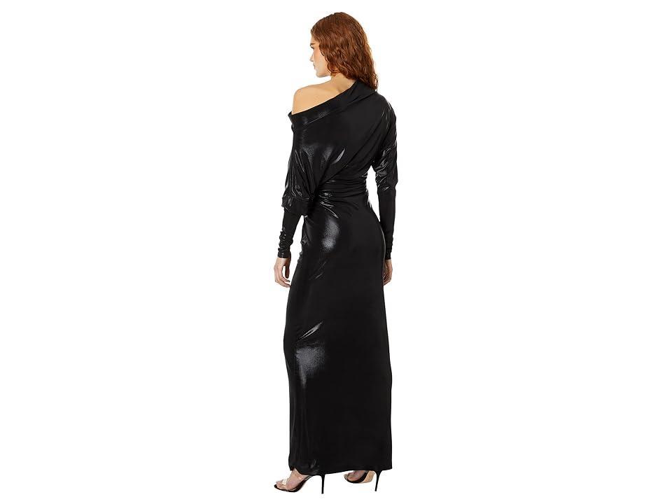 Norma Kamali Four Sleeve All In One Gown Black. (also in L, M, S). Product Image