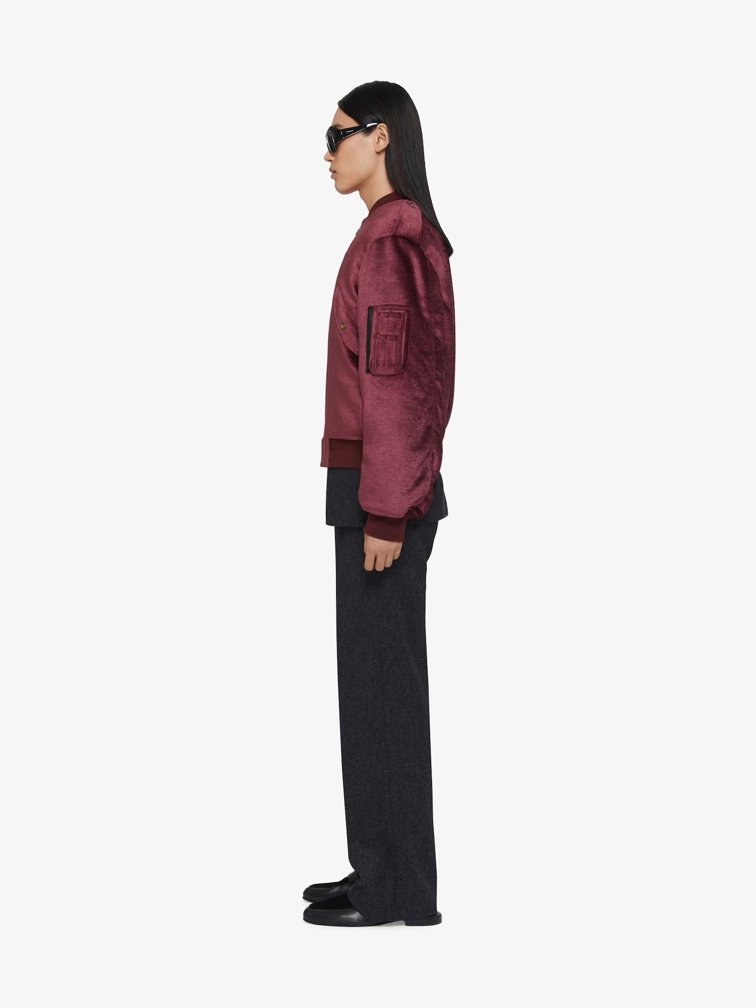 Bomber in chenille velvet Product Image