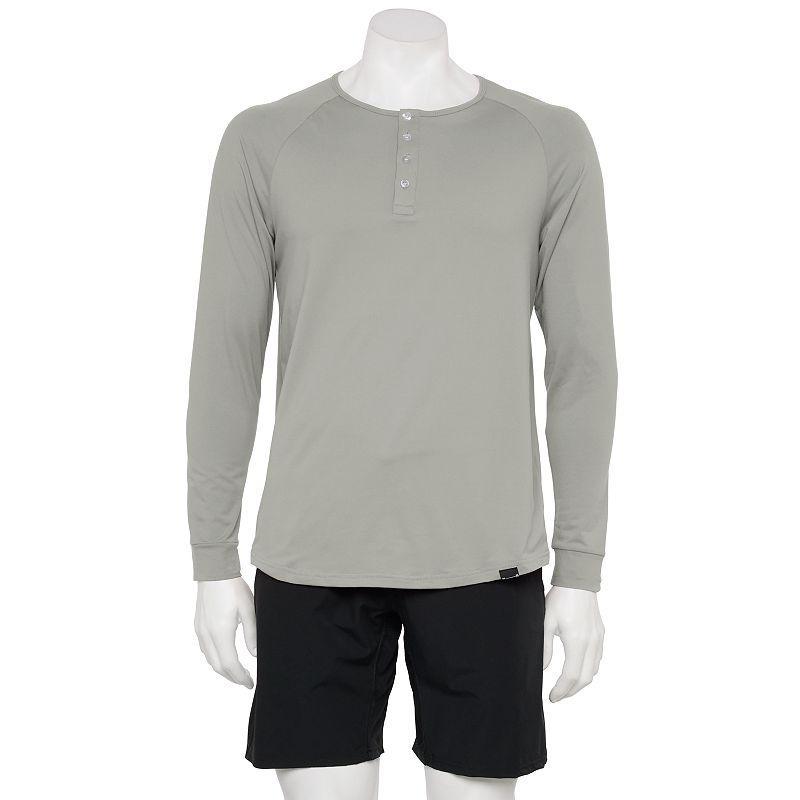 Mens Barbell Apparel Scout Henley Grey product image