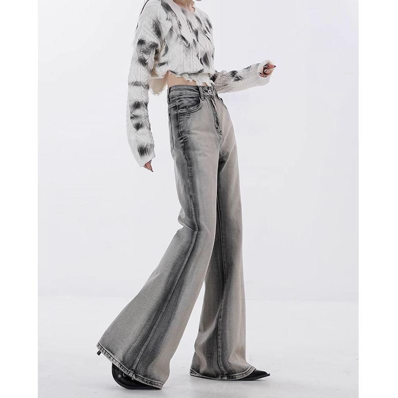 Mid Waist Wide Leg Jeans Product Image