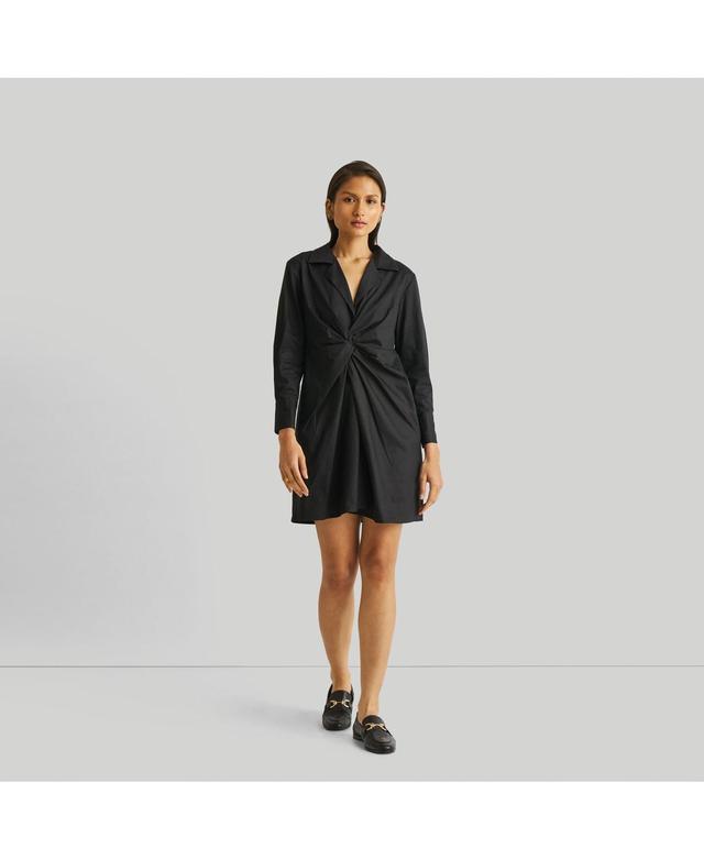 Reistor Womens Front Twist Dress with long sleeves Product Image