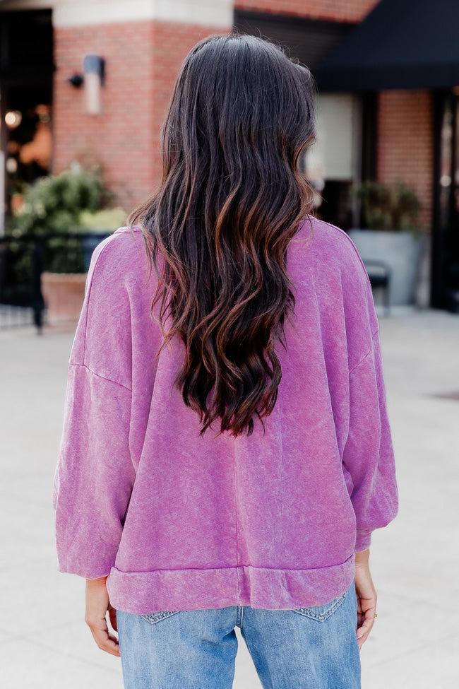 Top Knot Mama Pink Pullover FINAL SALE Product Image