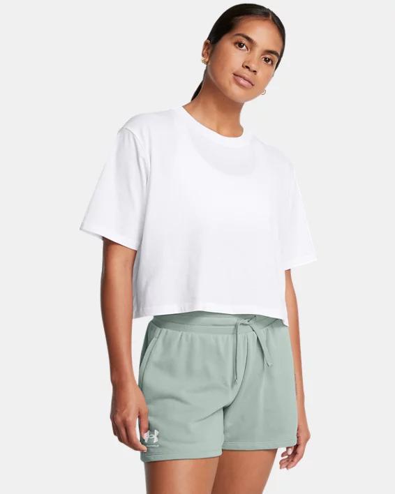 Womens UA Boxy Crop Simple Short Sleeve Product Image