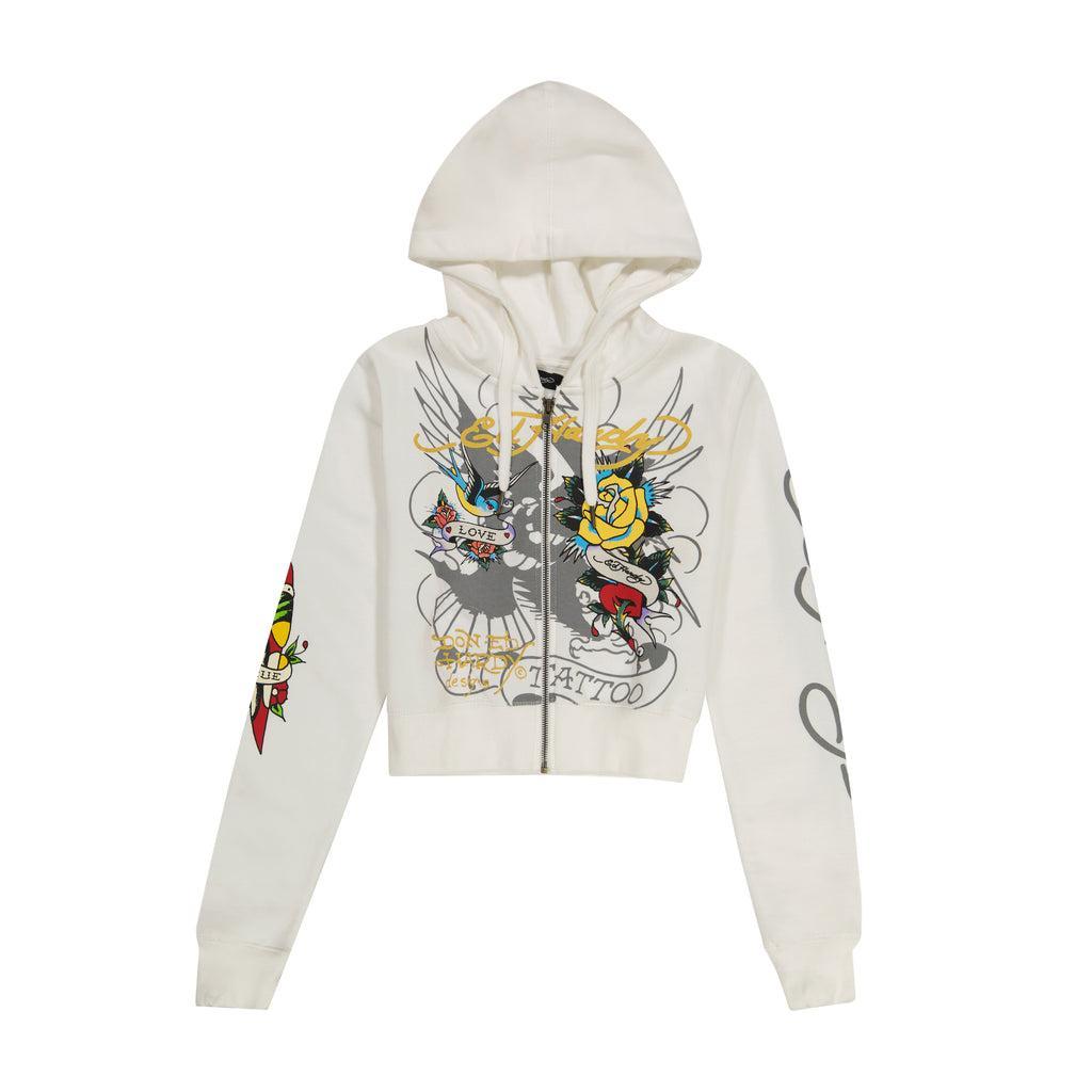 Brave Eagle Cropped Hoodie Product Image