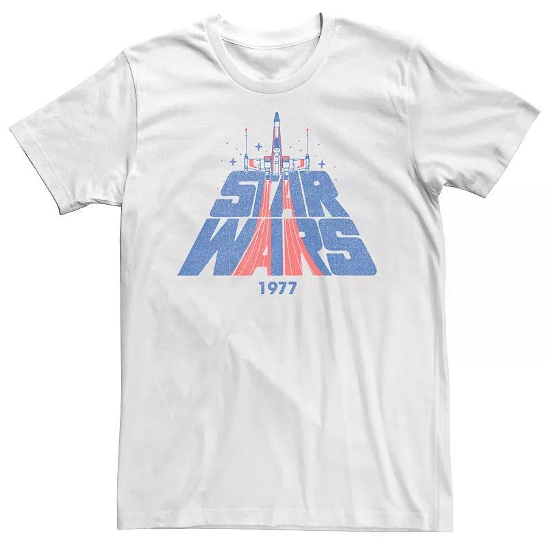 Mens Star Wars X-Wing Fighter Vintage Logo Graphic Tee Product Image