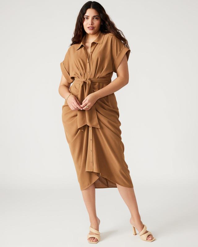 TORI KNIT DRESS BEIGE Female Product Image