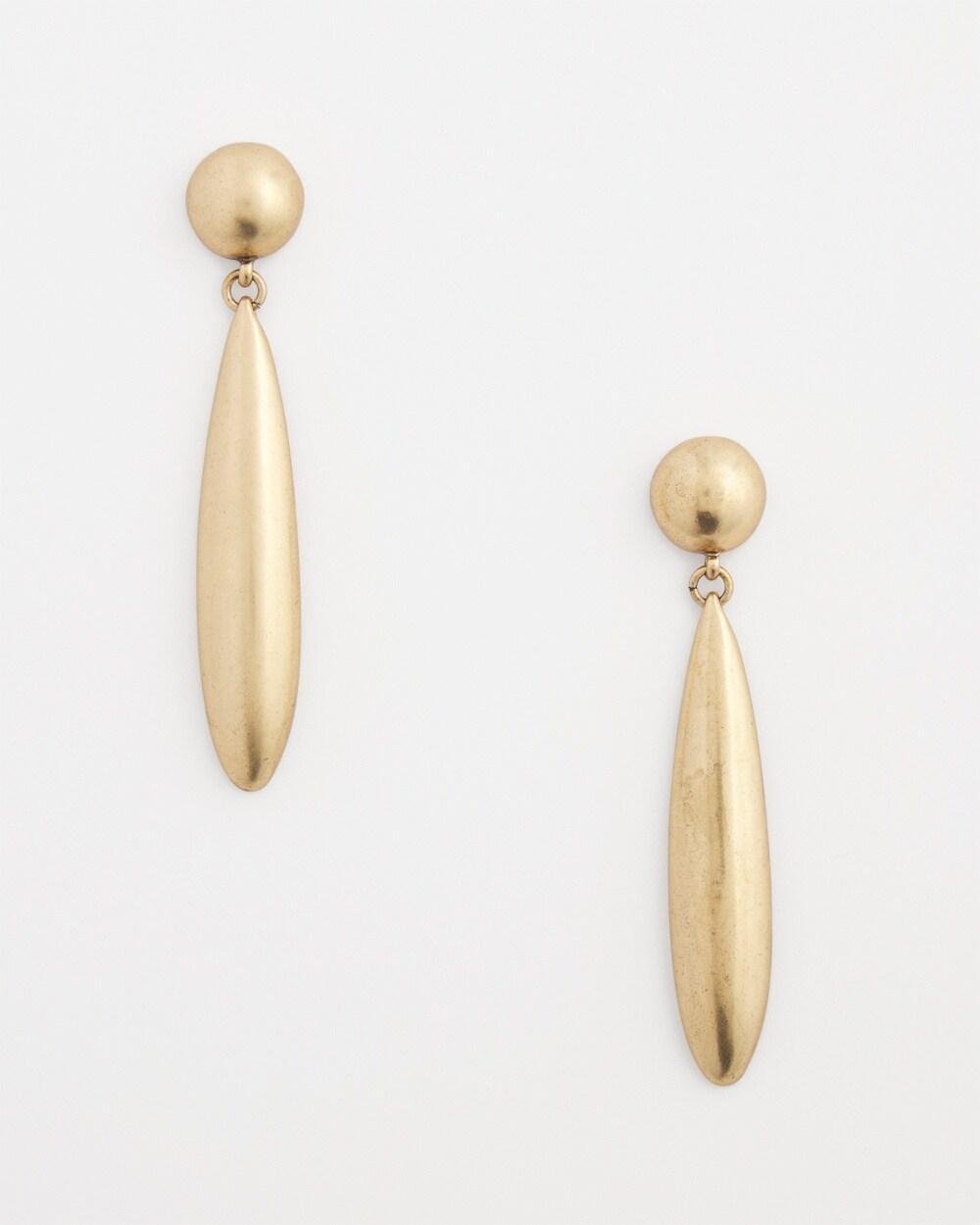 Gold Tone Drop Earrings   Chico's - Gold - Women Product Image