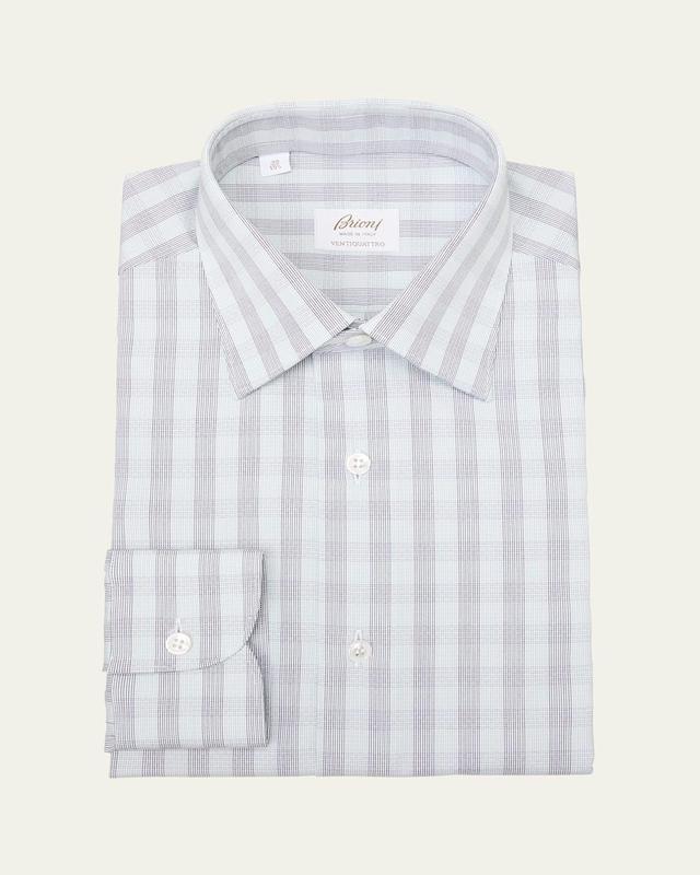 Mens Ventiquattro Textured Check Dress Shirt Product Image