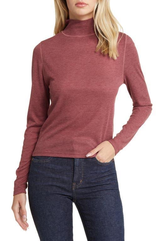 Madewell Mock Neck Semisheer T-Shirt Product Image