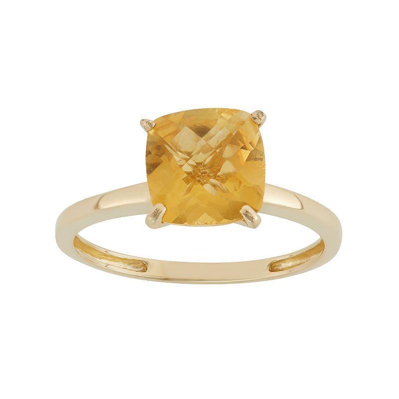 Designs by Gioelli Citrine 10k Gold Ring, Womens Orange Product Image