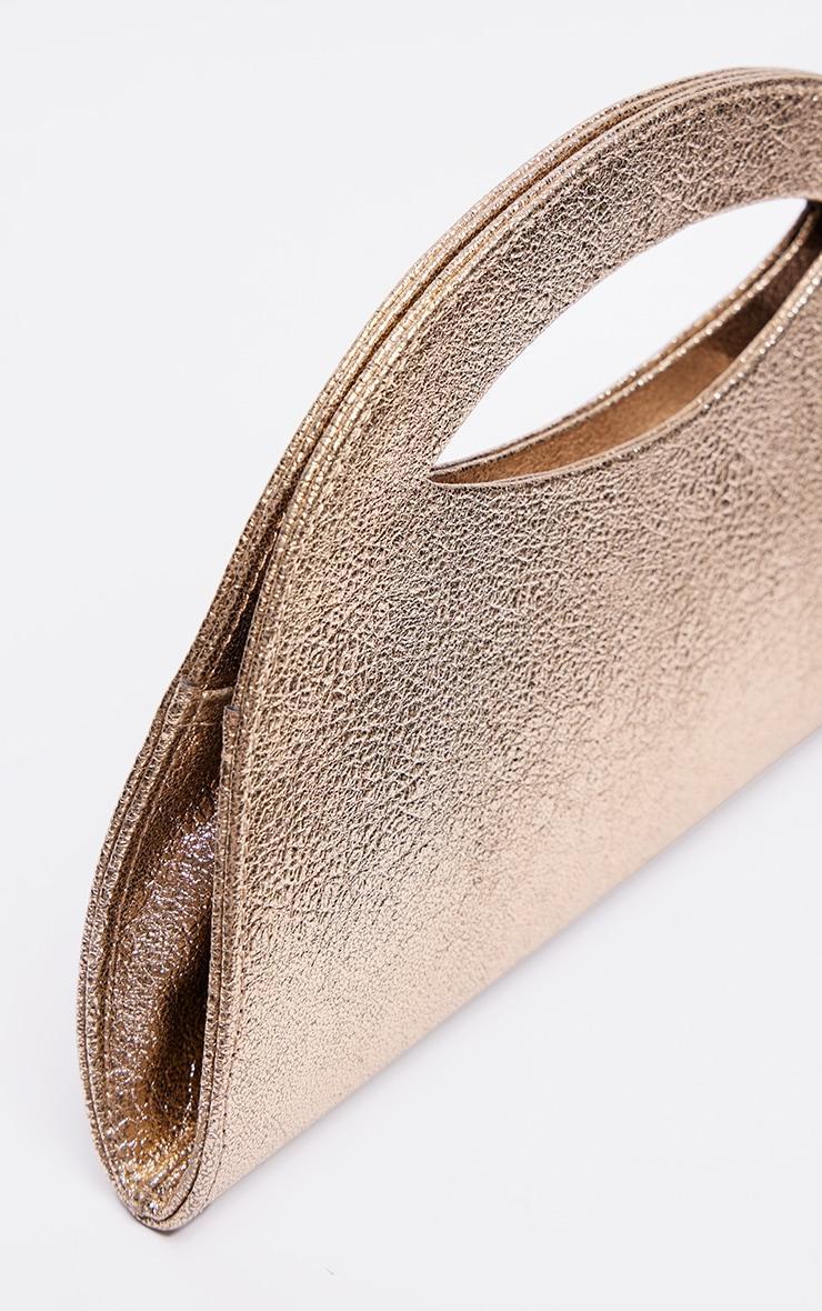 Gold Metallic Curved Mini Bag Product Image