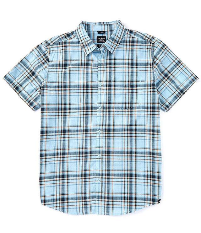 prAna Groveland Short Sleeve Plaid Woven Shirt Product Image