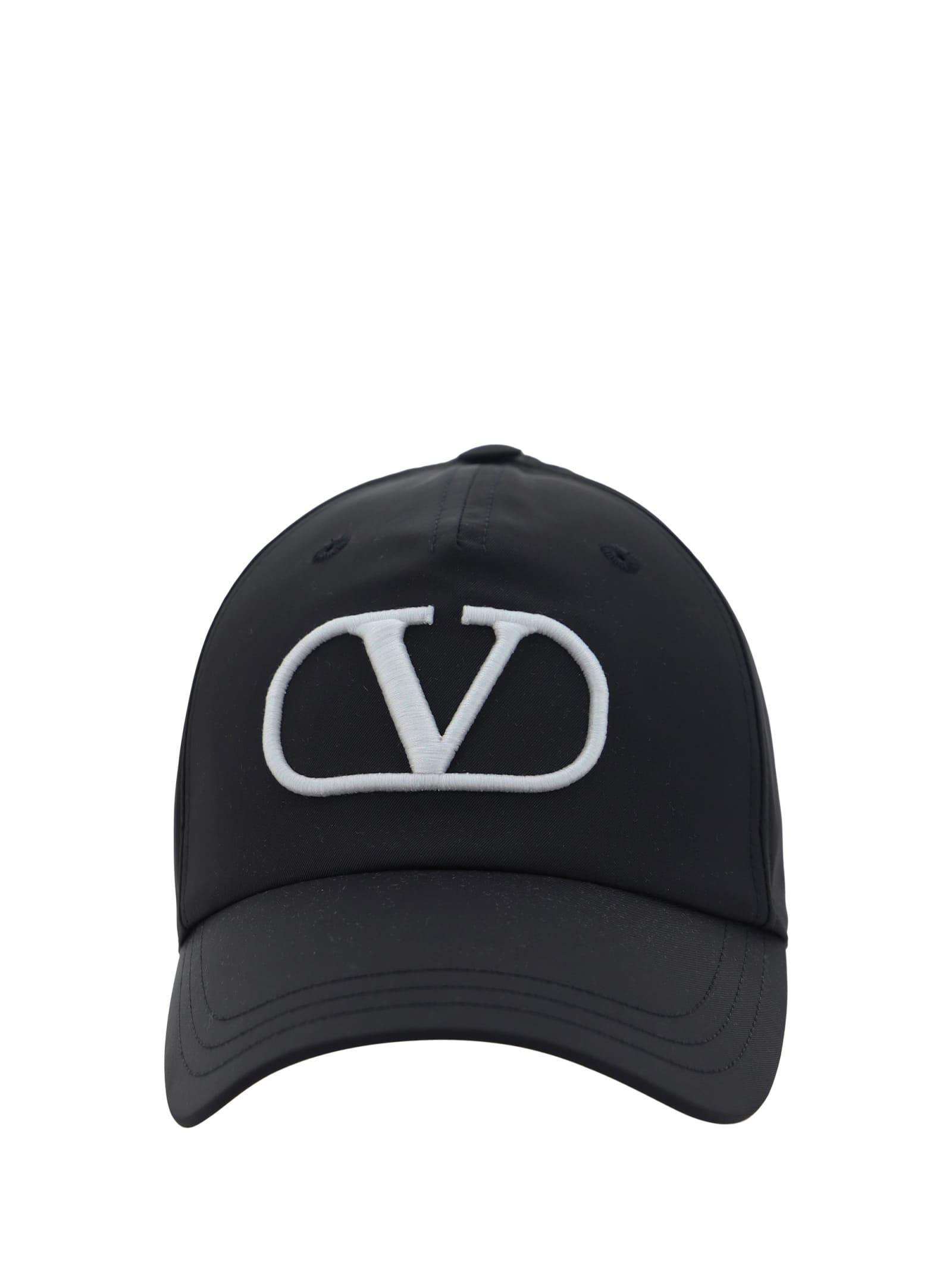 VALENTINO GARAVANI Baseball Hat In Nero/bianco Product Image