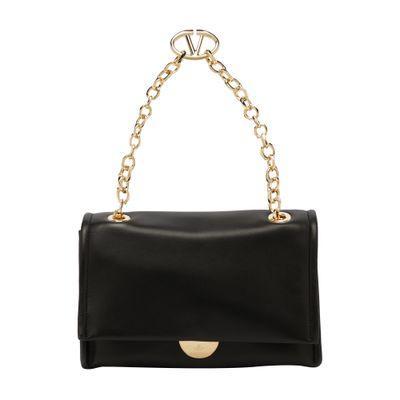 Vlogo Shoulder Bag With Chain In Black Product Image