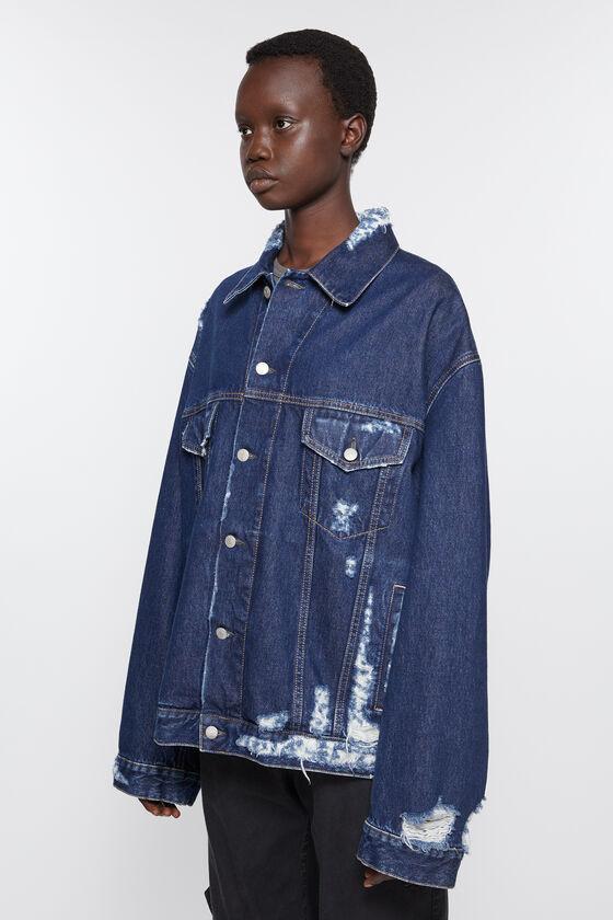 Distressed denim jacket - Relaxed fit Product Image