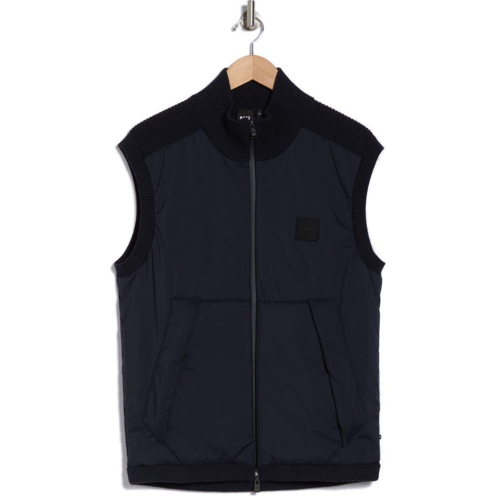 HUGO BOSS Boss P-orbito Vest In Dark Blue Product Image