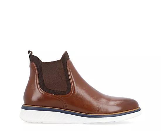 Vance Co. Hartwell Chelsea Mens Ankle Boots Blue Product Image