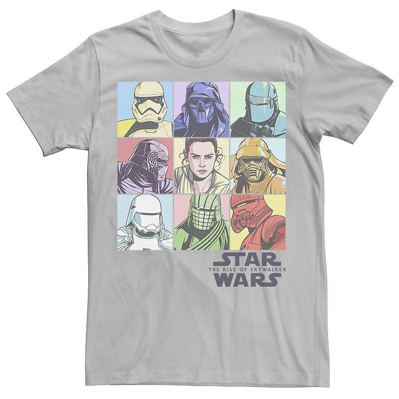 Mens Star Wars The Rise of Skywalker Pastel Character Box Tee Product Image