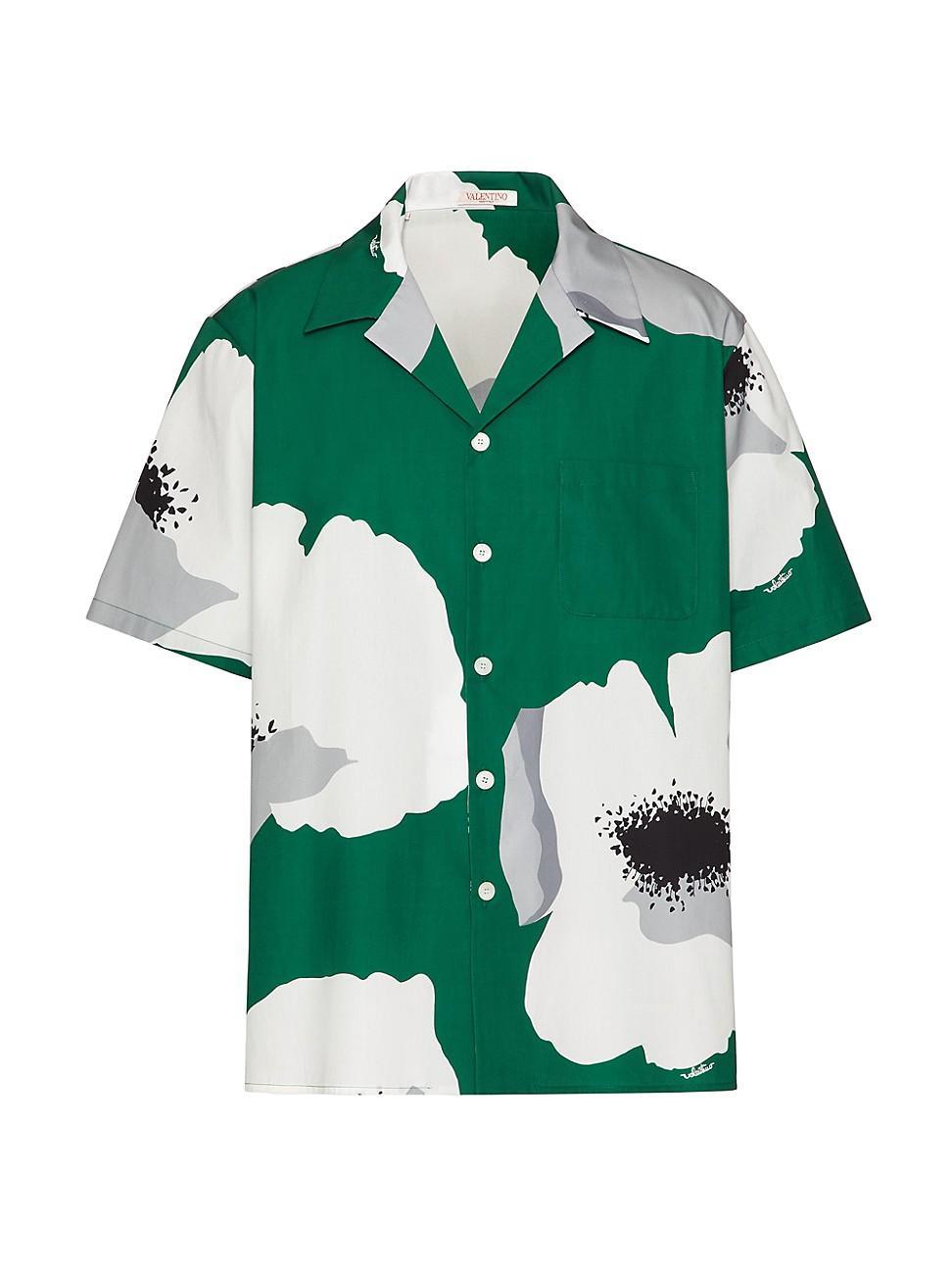 Mens Flower Portrait Camp Shirt Product Image