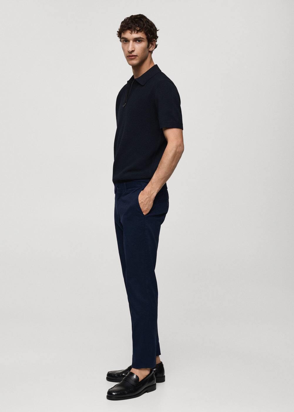 MANGO MAN - Slim fit serge chino trousers navyMen Product Image