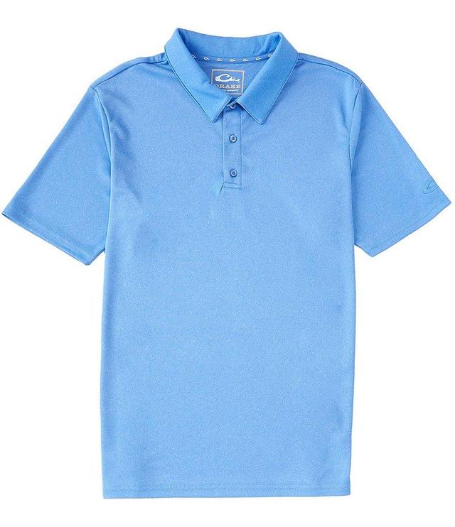 Drake Clothing Co. Heather Performance Stretch Short-Sleeve Polo Shirt Product Image