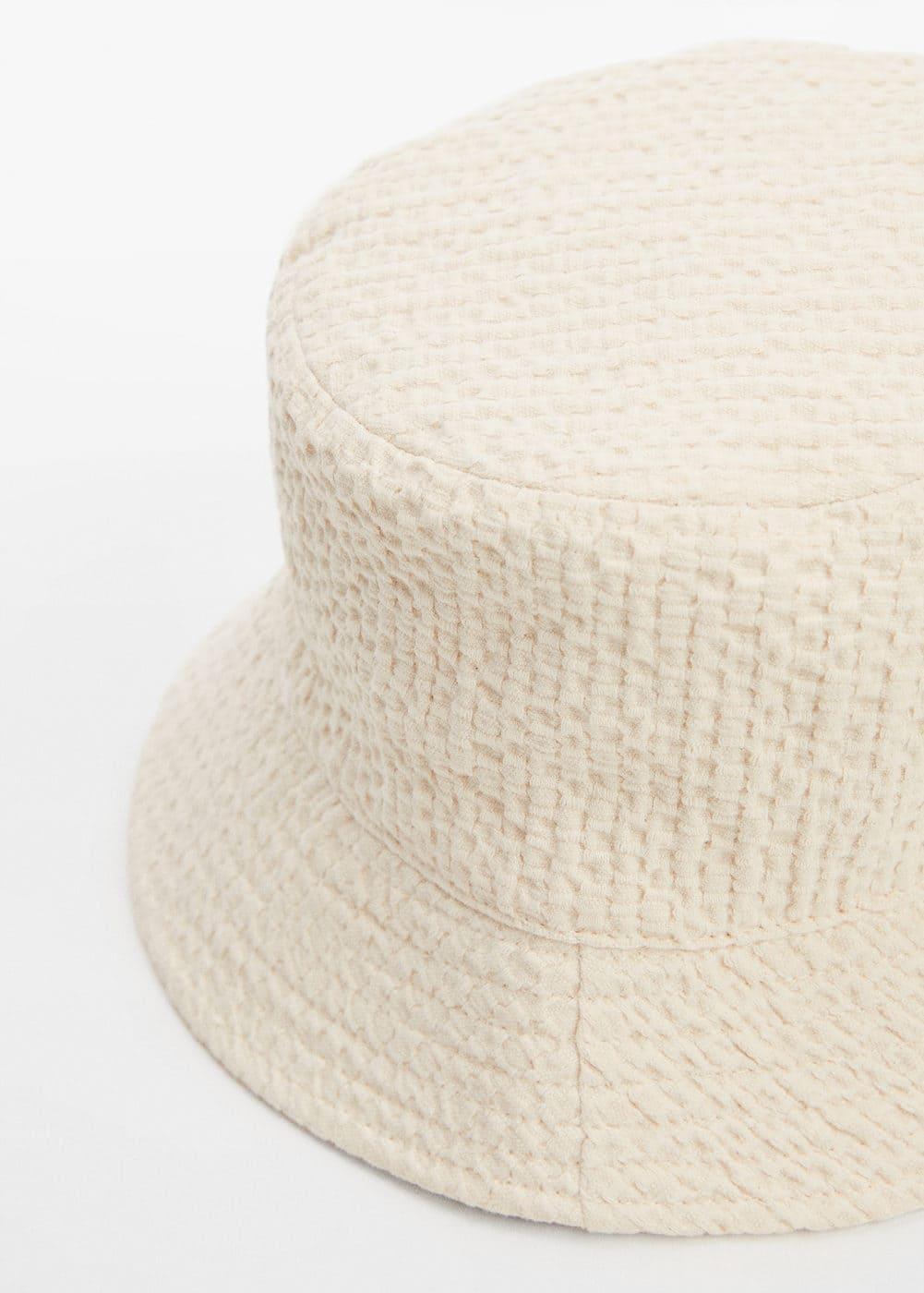 MANGO - Texture bucket hat - One size - Women Product Image