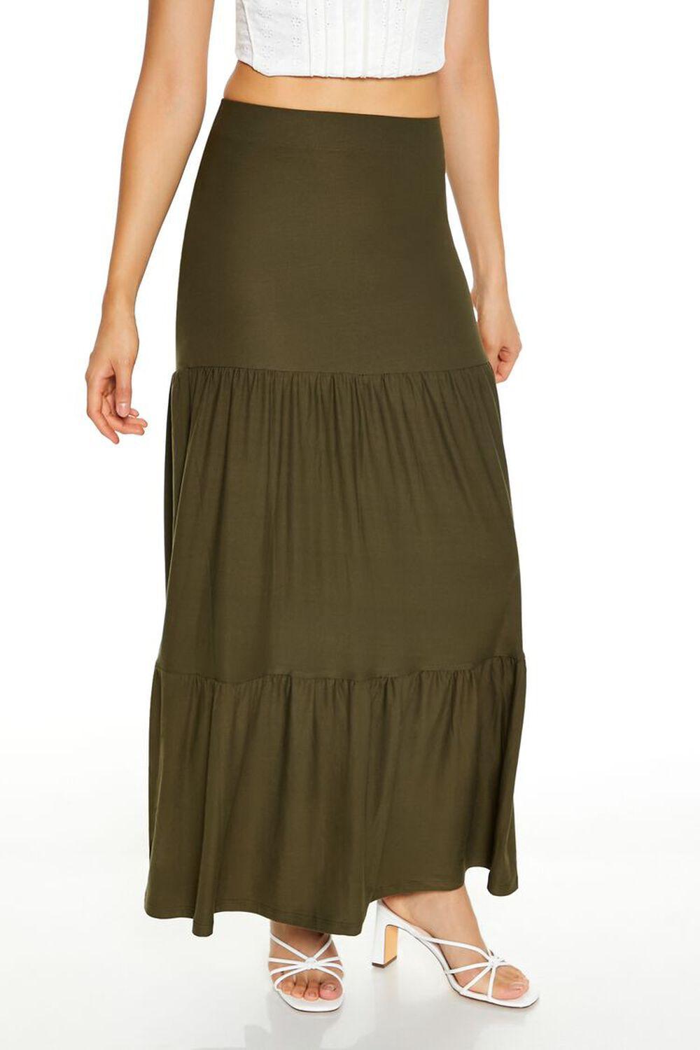 Tiered Column Maxi Skirt | Forever 21 Product Image