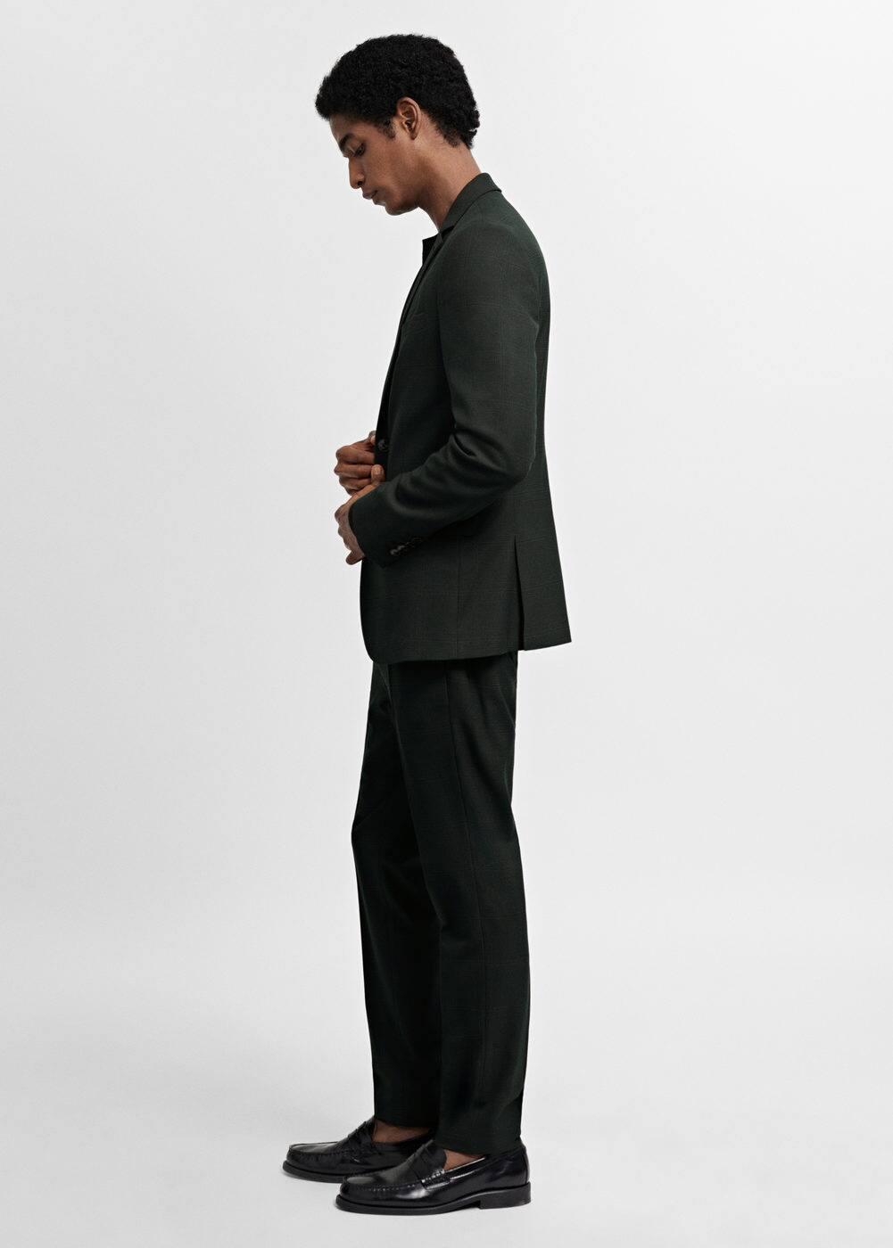 MANGO MAN - Stretch fabric super slim-fit suit pants greenMen Product Image