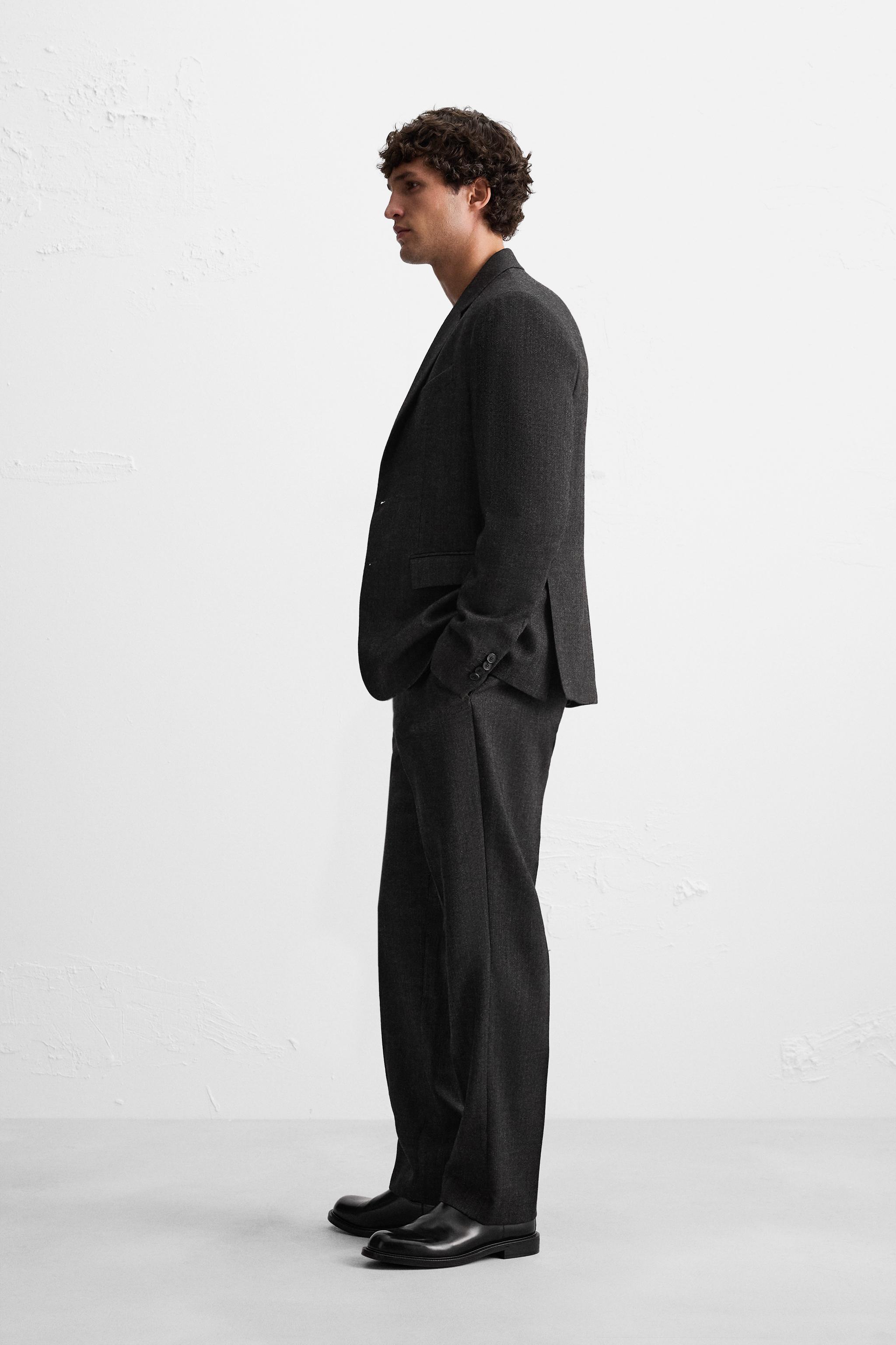 WOOL TWILL SUIT PANTS Product Image